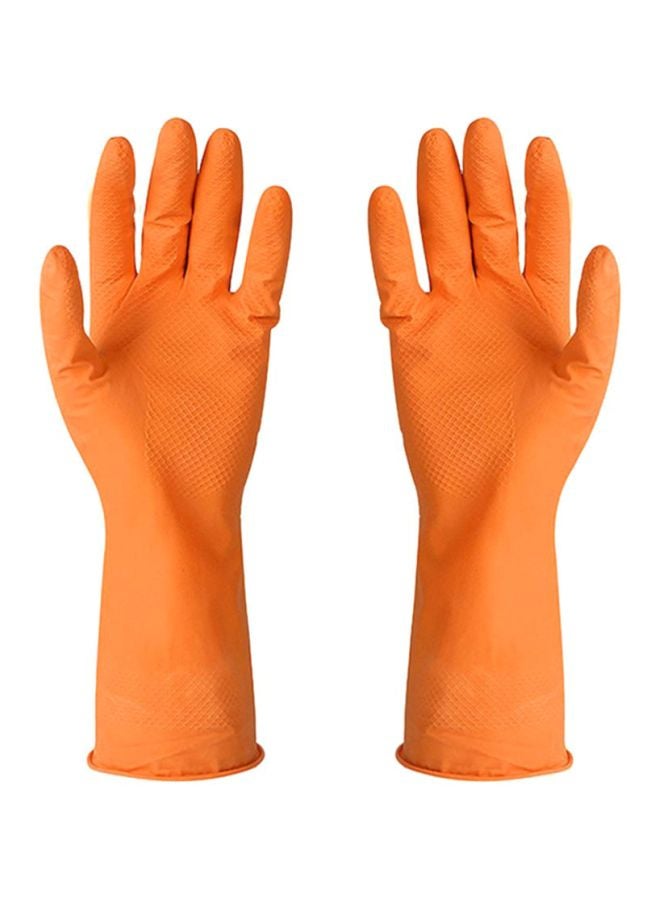 شاربدو قفازات مطاطية برتقالي Extra Large - Image 1